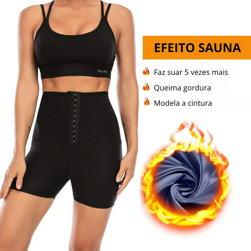 Shorts efeito sauna de compressão Thermafit